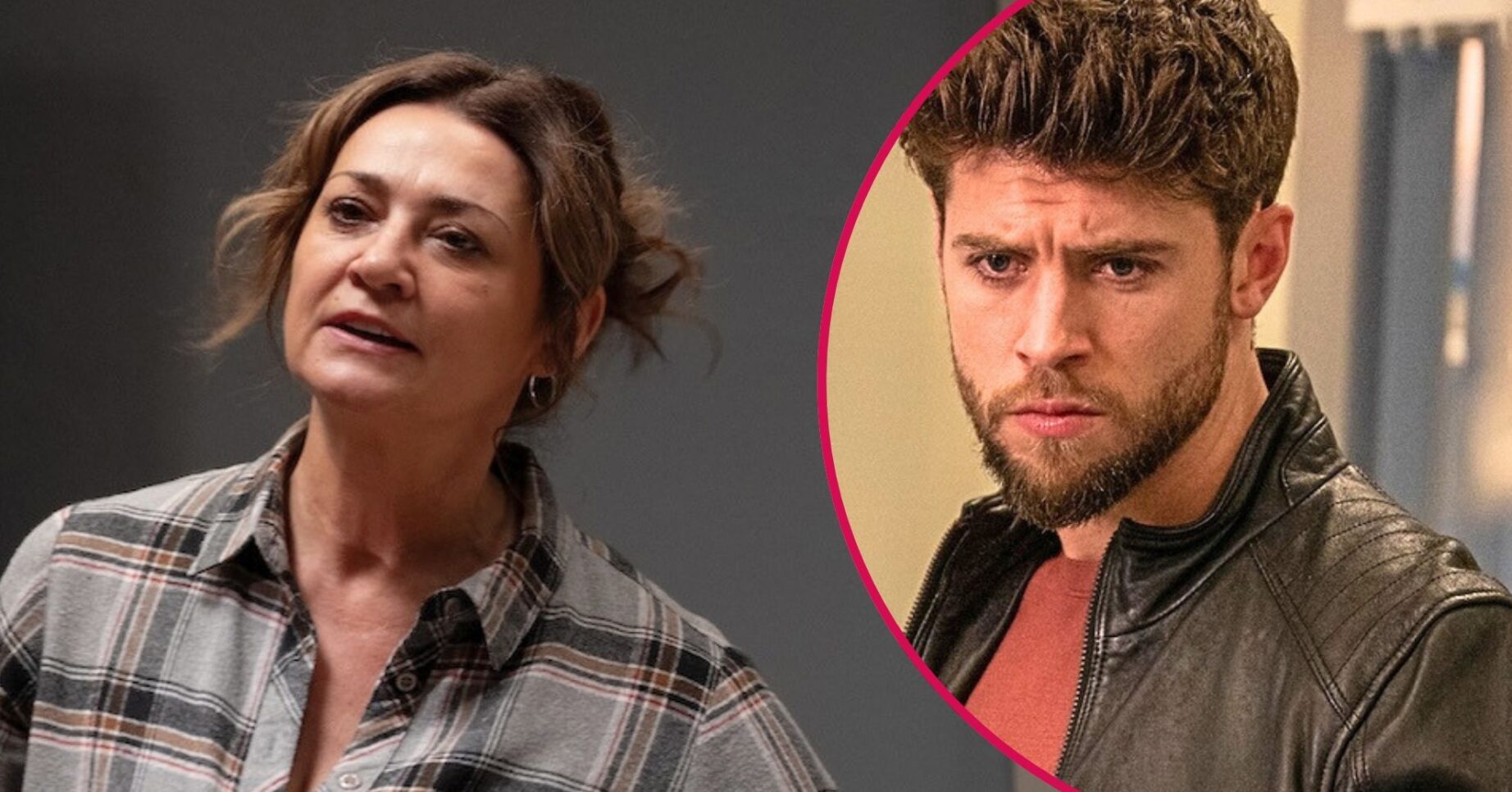 MOIRA AND JOE IN EMMERDALE SPLIT SHOT (CREDIT: ITV)