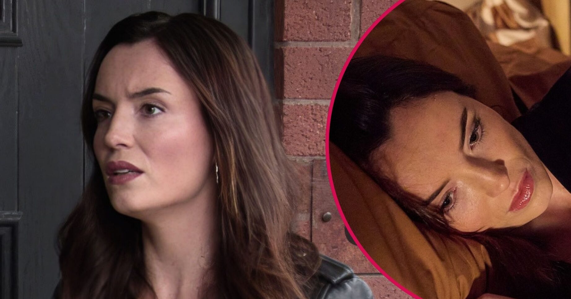 Jodie in Coronation Street split shot (Credit: ITV)