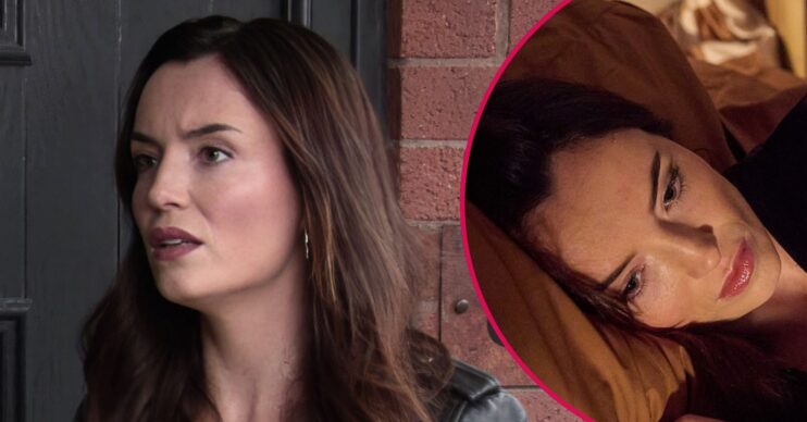 Jodie in Coronation Street split shot (Credit: ITV)