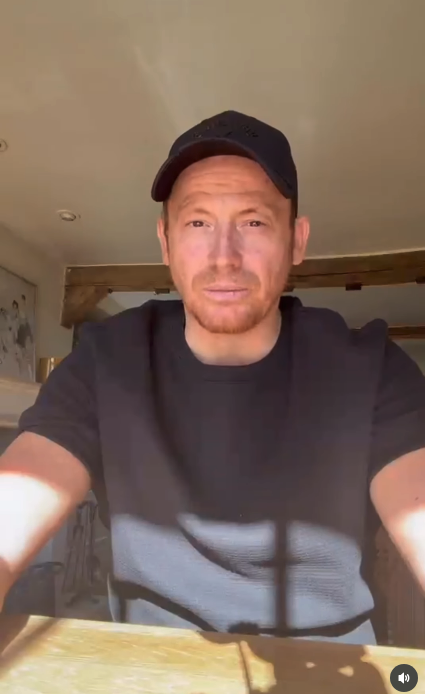 Joe Swash speaking to camera