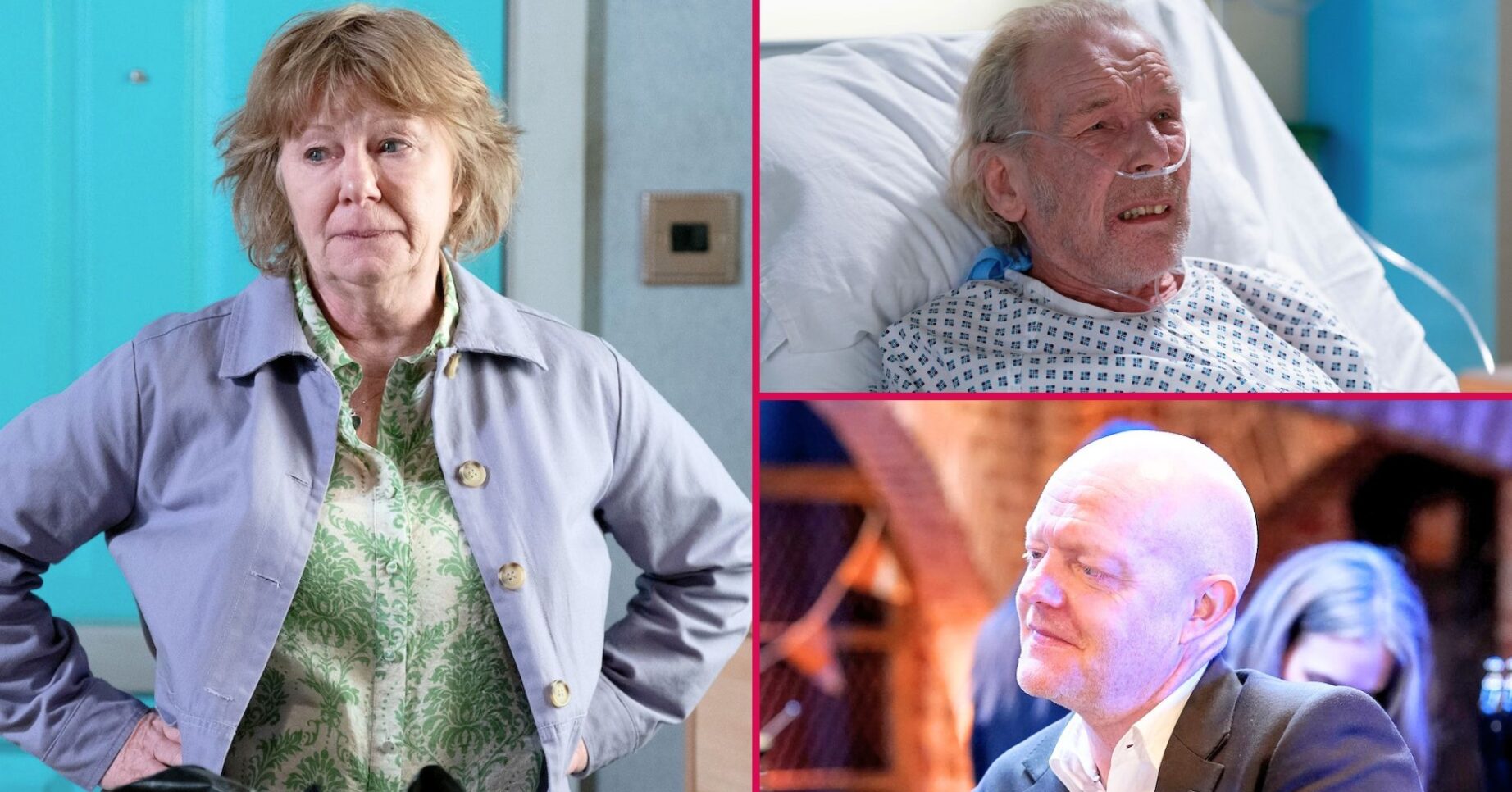 Julie, Max, Eddie split image