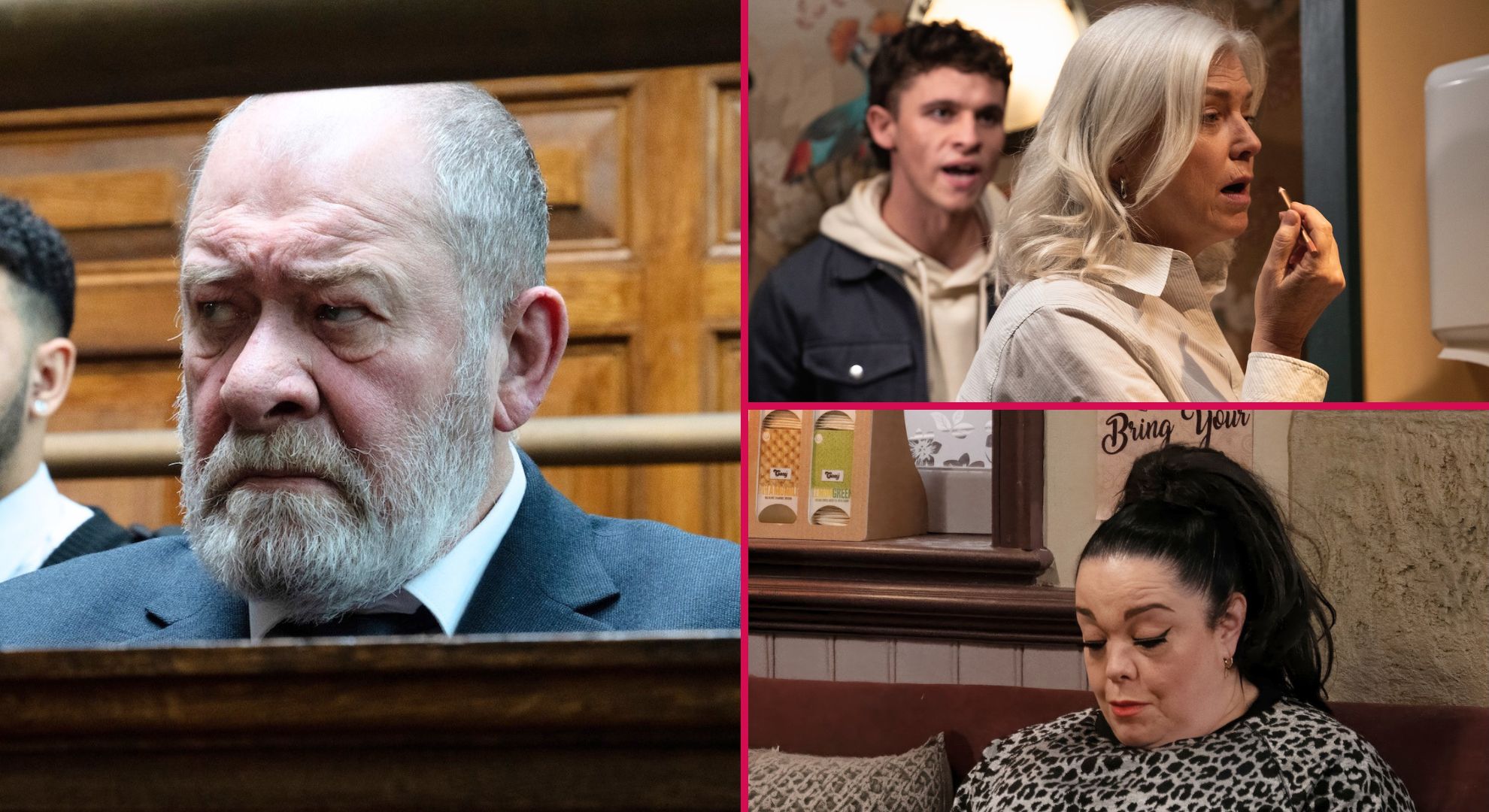 Emmerdale spoilers for next week: First look as Paddy, Bear and Dylan go on trial and Bear spirals
