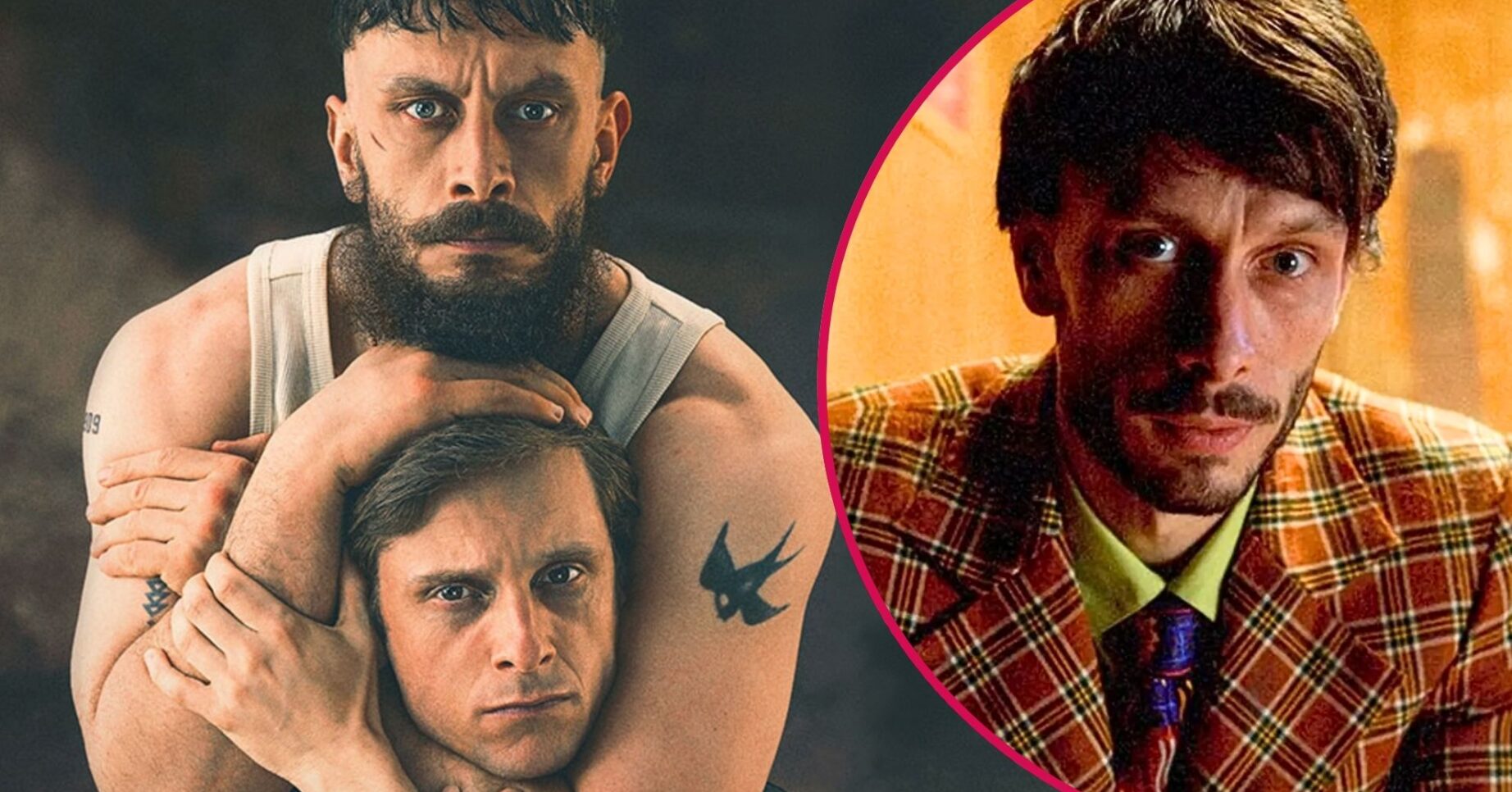 Richard Gadd and Jamie Bell in Half Man and Richard Gadd in Baby Reindeer