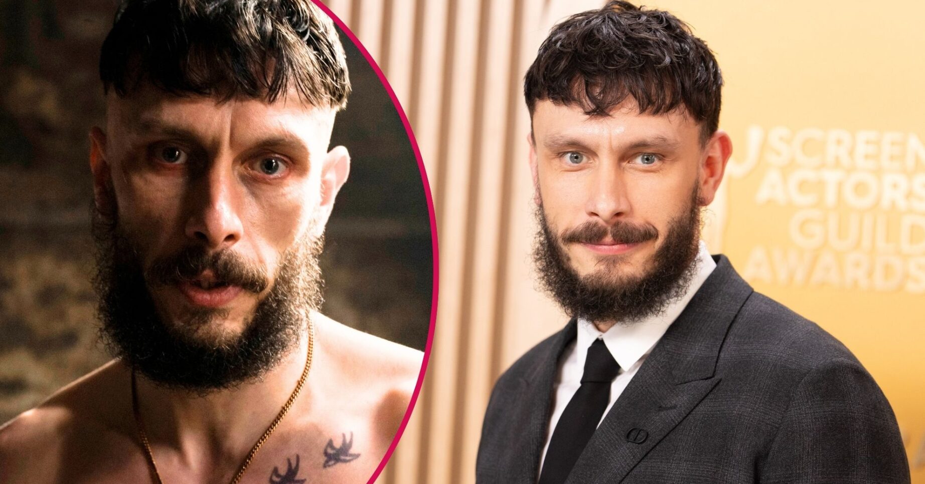 Richard Gadd in Half Man and at an event