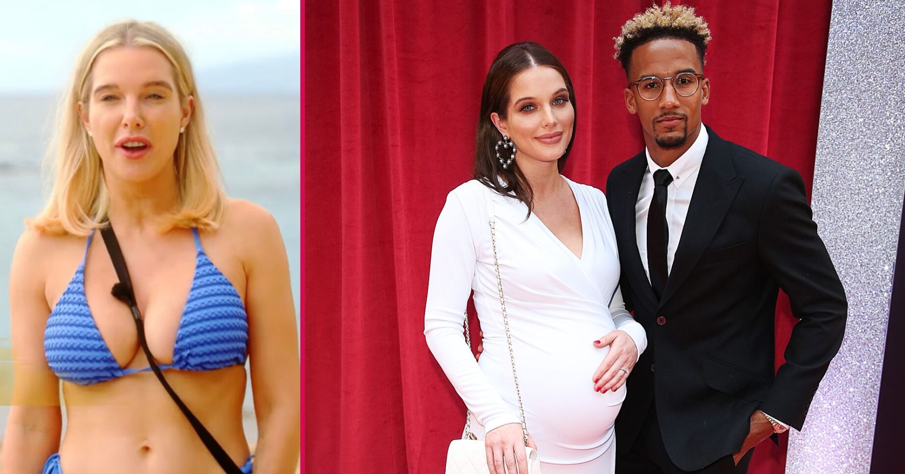 Helen Flanagan on Celebrity Ex on the Beach/Helen Flanagan and Scott Sinclair smiling
