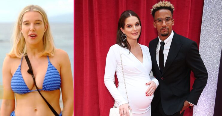 Helen Flanagan on Celebrity Ex on the Beach/Helen Flanagan and Scott Sinclair smiling