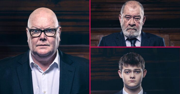 Paddy, Bear and Dylan in Emmerdale (Credit: ITV)