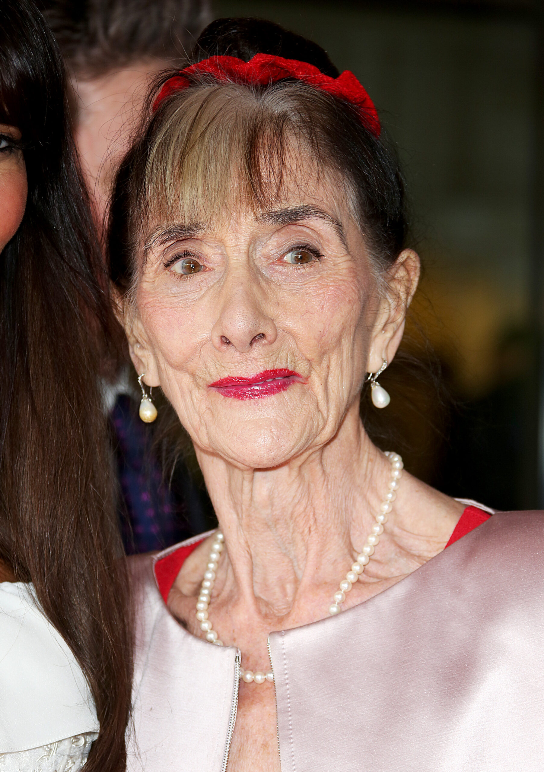 June Brown smiles for cameras