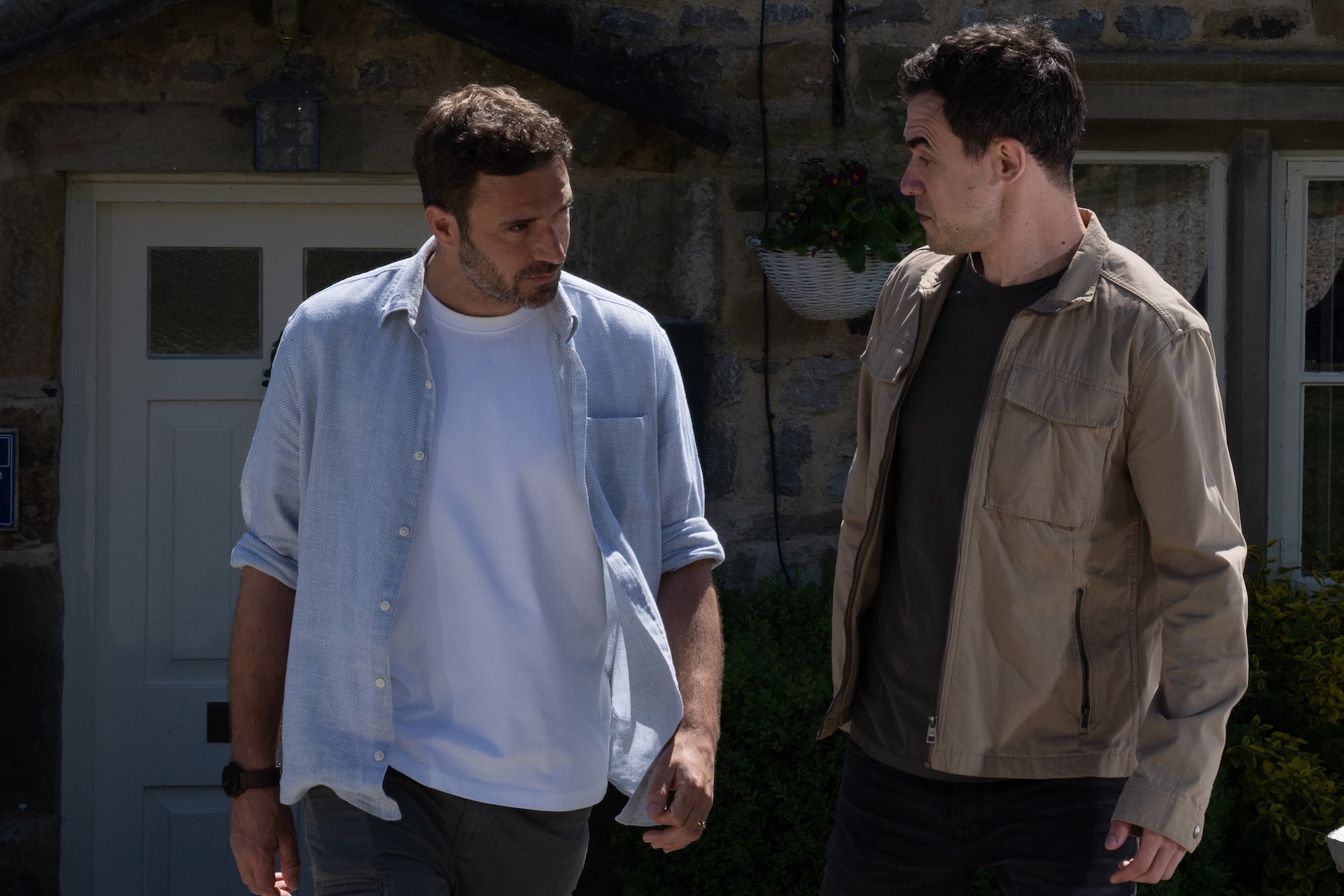 John talking to Owen