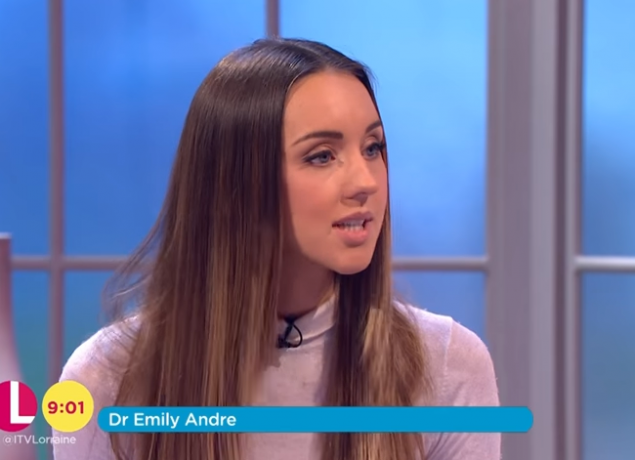 Dr Emily Andre Lorraine (Credit: ITV)