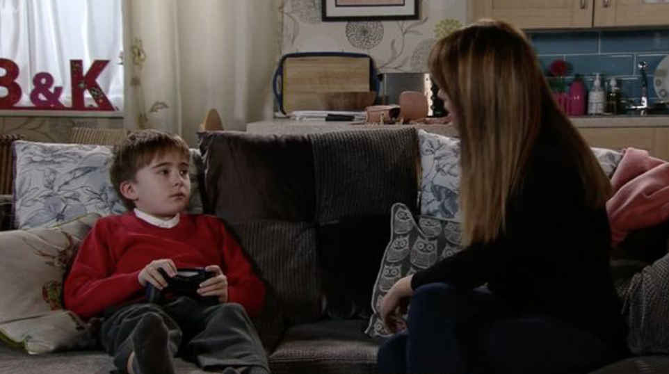 Maria and Liam in Coronation Street 