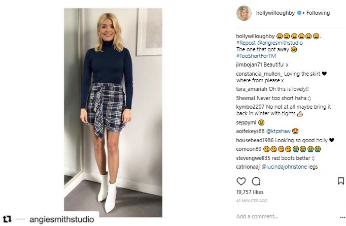 Instagram @hollywilloughby
