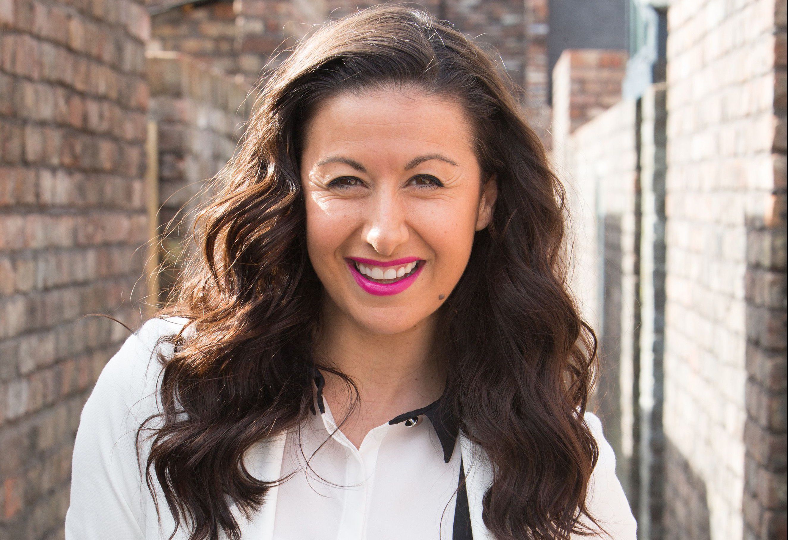 Hayley Tamaddon as Andrea Beckett in Corrie