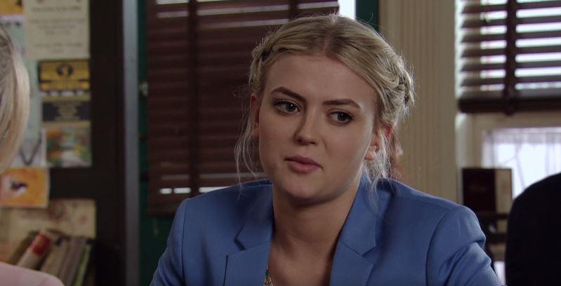 Coronation Street's Bethany Platt seemed unfazed by what she had done 