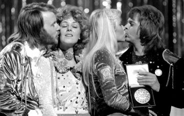 ABBA celebrate after winning the Eurovision Song Contest
