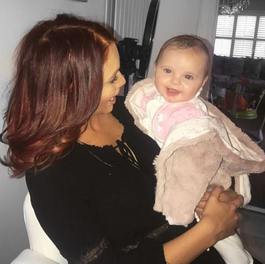 Amy Childs and daughter Polly