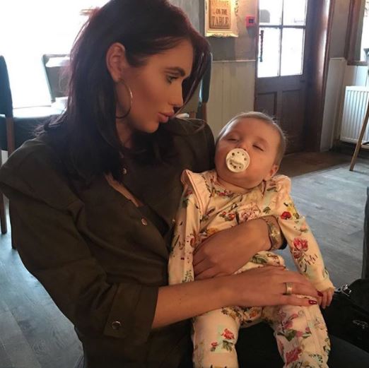 Amy Childs and daughter Polly