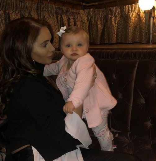 Amy Childs and daughter Polly