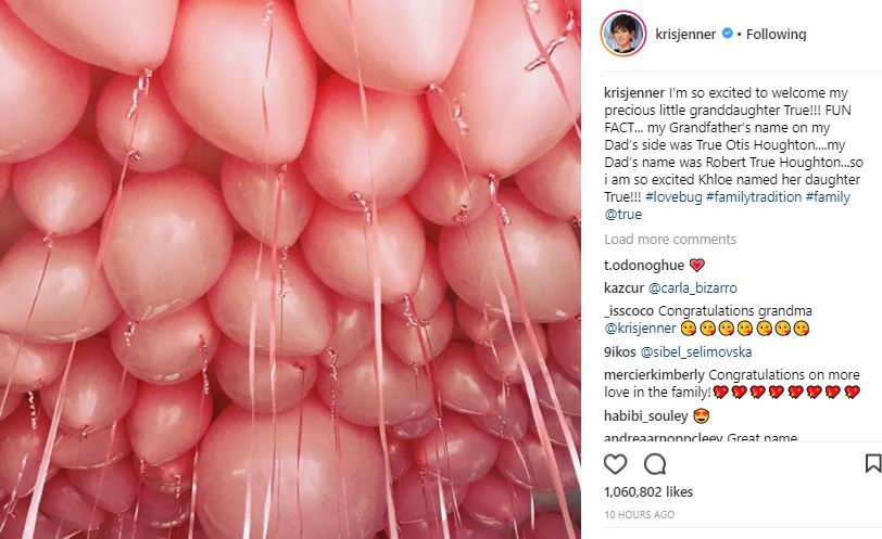 Instagram @krisjenner
