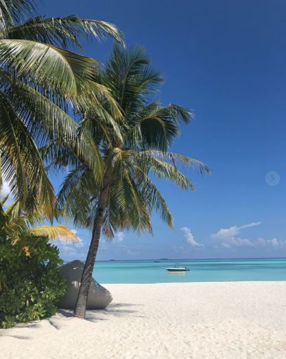 Phillip Schofield and his family on holiday in the Maldives
