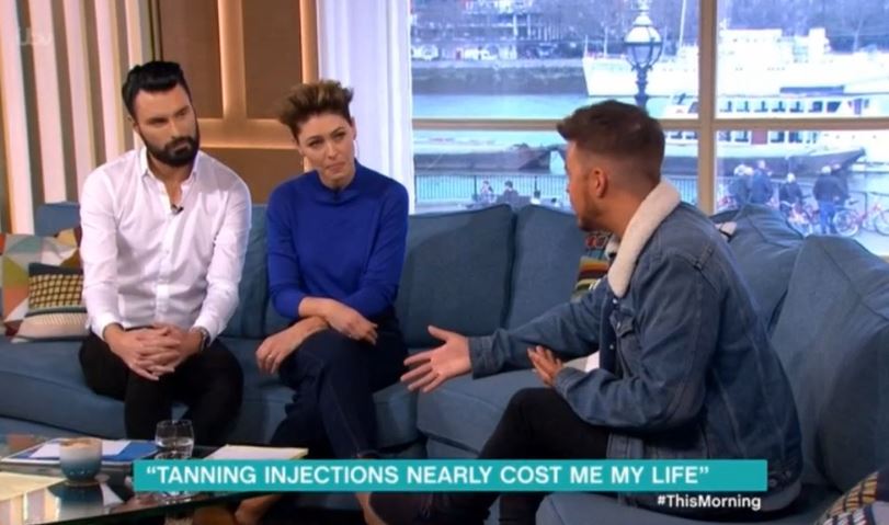 Rylan Clark-Neal and Emma Willis interview Ryan Ruckledge on This Morning