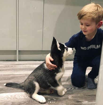 Dan Osborne and Jacqueline Jossa dog Storm