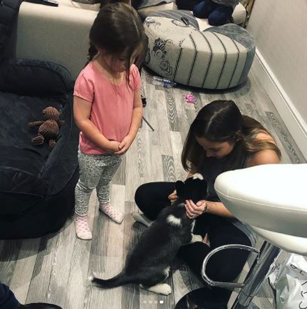 Dan Osborne and Jacqueline Jossa dog Storm