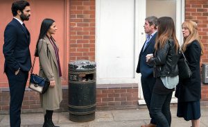 Johnny in shock with Alya and the Connors Coronation Street 