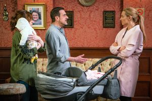 Peter and Eva argue Coronation Street 