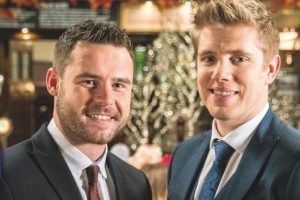 Robert Sugden and Aaron Dingle get married in Emmerdale