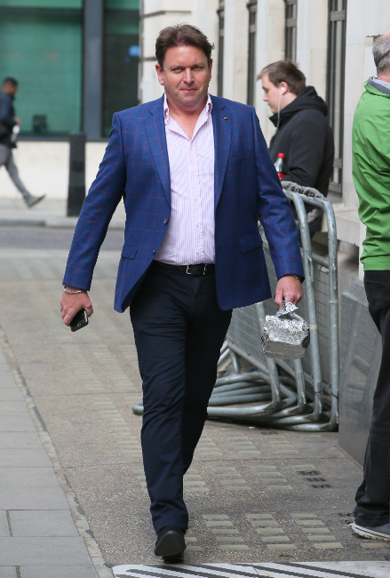 James Martin outside the BBC Radio 2 studios