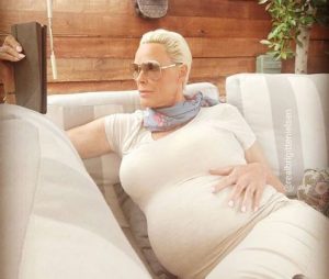 Brigitte Nielson announced she was pregnant at the age of 54 in May (Credit: Instagram)