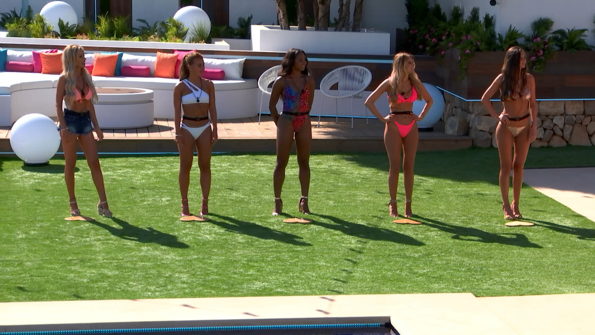 Love Island girls couple up for the first time