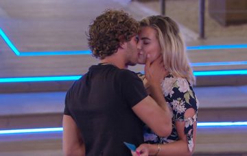 Love Island's Eyal and Megan kiss during truth or dare