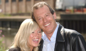 EastEnders actors Letitia Dean and Leslie Grantham