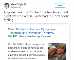 Mark Wright tweet