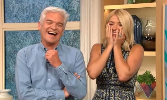 Phillip Schofield and Holly Willoughby on Love Island