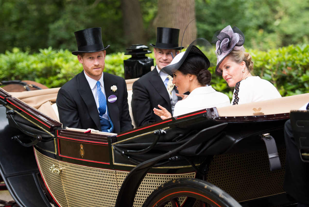 Meghan, Duchess of Sussex, Royals arrive on day one of Royal Ascot 2018 