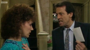Den Watts serves Angie divorce papers in EastEnders