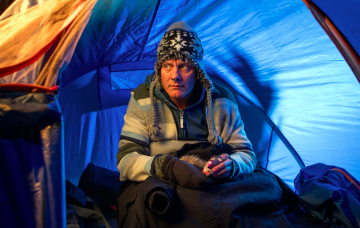 Sean Tully homeless in Coronation Street