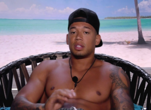Man in a cap on a beach