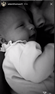 Adam Thomas daughter Elsie-Rose. Credit Instagram