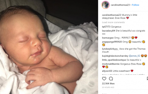 Adam Thomas daughter Elsie-Rose