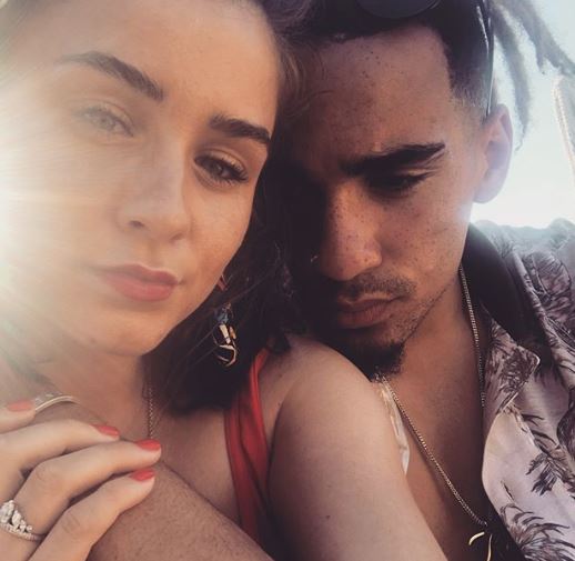Brooke Vincent and Kean Bryan on holiday