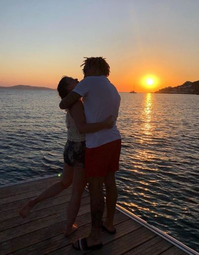 Brooke Vincent and Kean Bryan on holiday