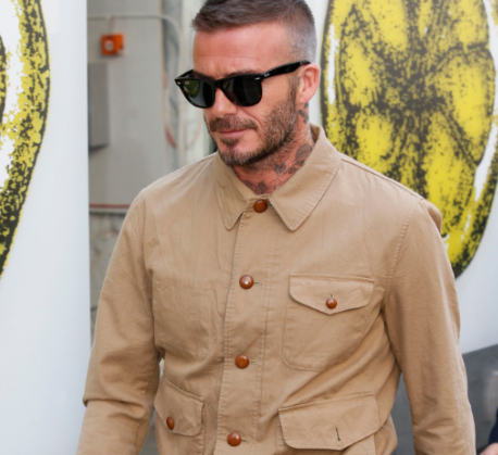 David Beckham arrives at London Fashion Week Men event