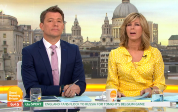 Ben Shepherd and Kate Garraway hosting GMB