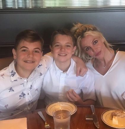 Britney Spears and her sons