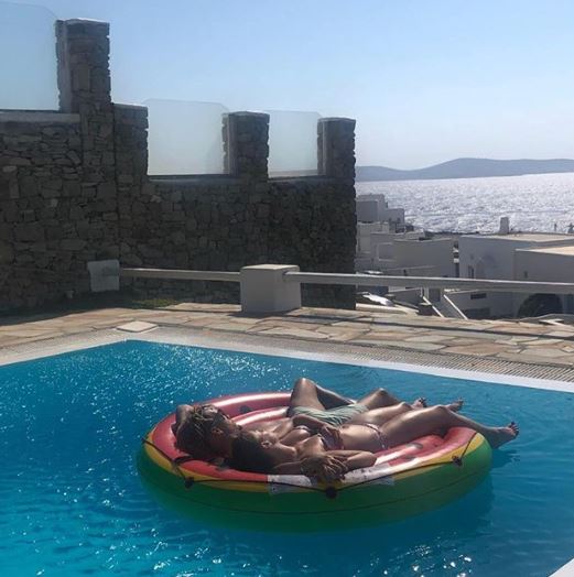 Brooke Vincent and boyfriend Kean Bryan in Mykonos