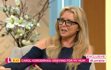 Carol Vorderman on Lorraine, speaking about her mum's death
